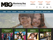 Tablet Screenshot of montereyorthodontics.com
